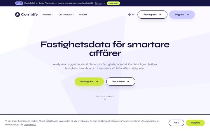 Screenshot of combify.com