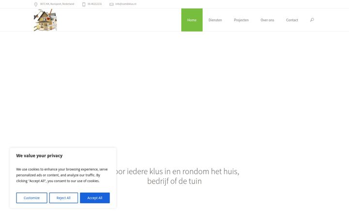 Skjámynd af combiklus.nl