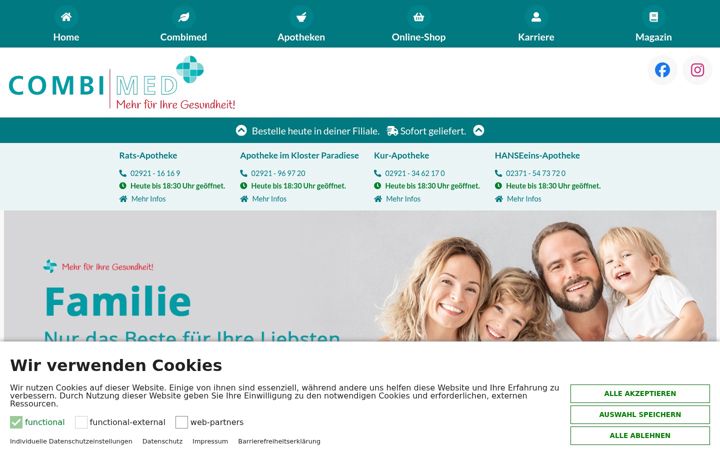 Screenshot of combimed.de