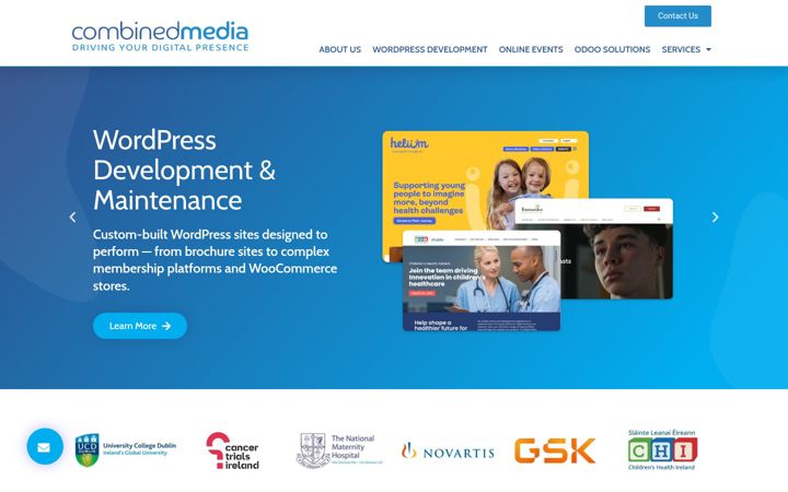 Capture d'écran de combinedmedia.ie