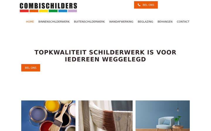 Screenshot of combischilders.nl