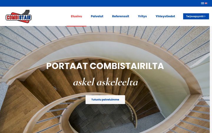Skærmbillede af combistair.fi