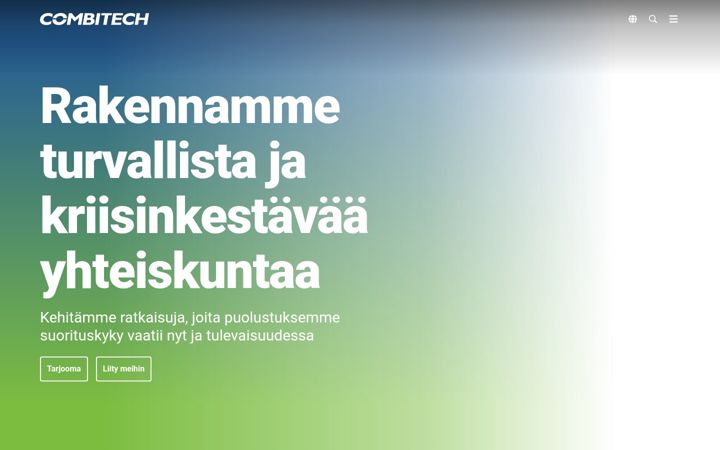 Skjermbilde av combitech.fi