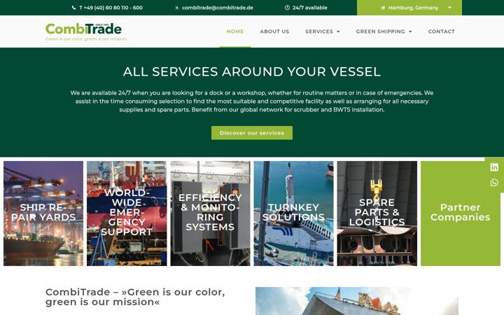 Screenshot of combitrade.de
