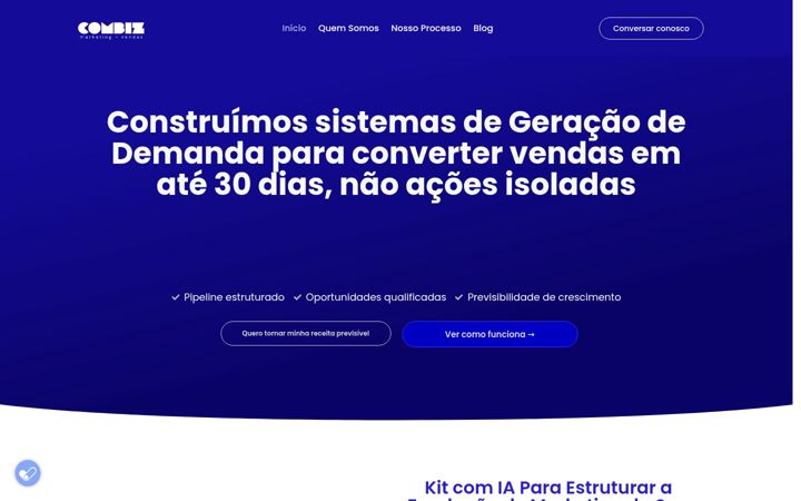 Screenshot of combiz.com.br