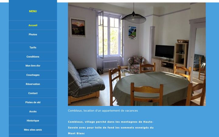 Screenshot of combloux-locations.fr