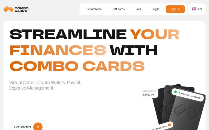 Captura de pantalla de combo.cards