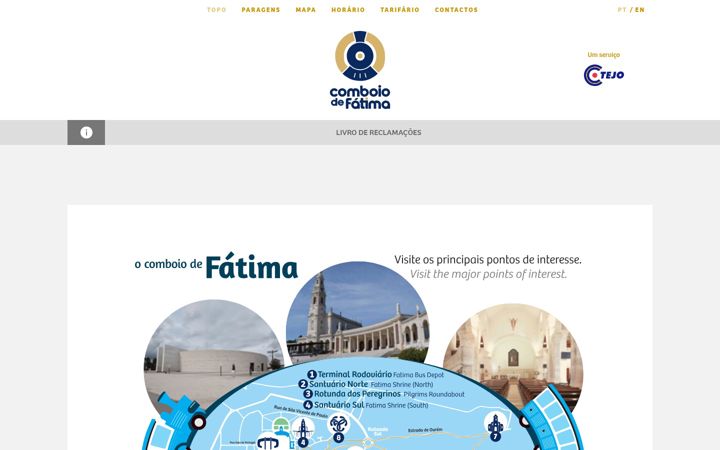 Screenshot of comboiodefatima.pt