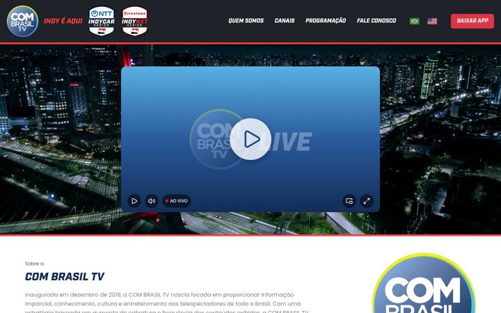 Screenshot of combrasiltv.com.br