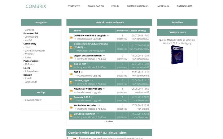 Screenshot of combrix.de
