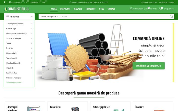 Screenshot of combustibilul.ro