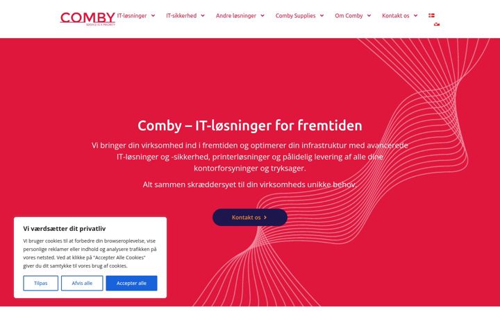 Screenshot of comby.dk