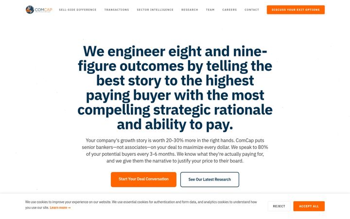 Screenshot of comcapllc.com