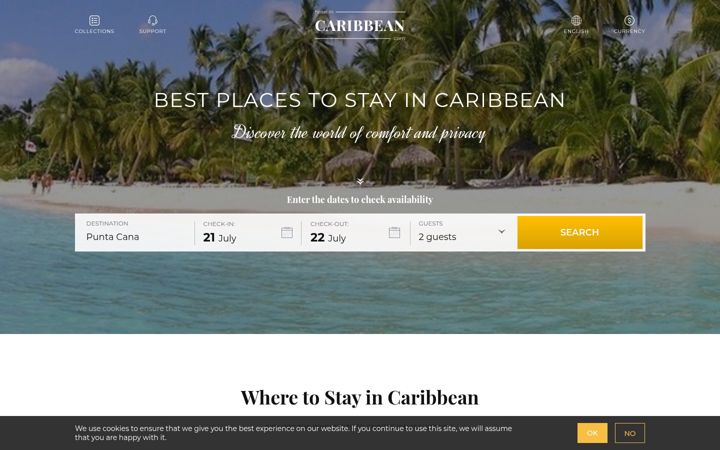 Screenshot of comcaribbean.com