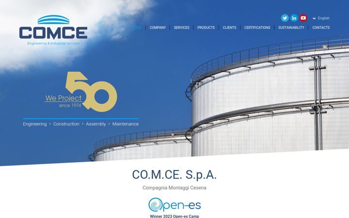 Screenshot of comce.it