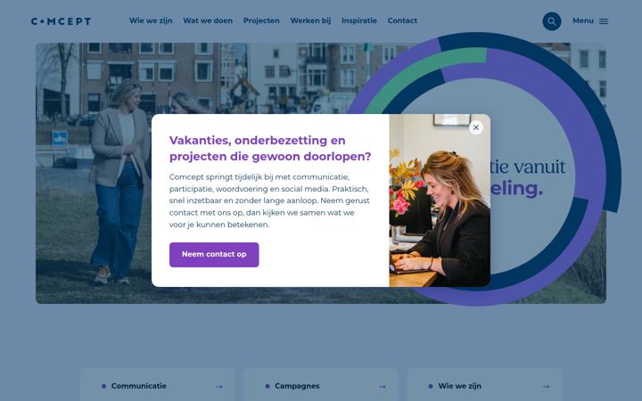 Captura de pantalla de comcept.nl
