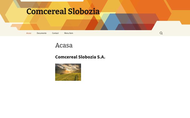 Screenshot of comcerealslobozia.ro