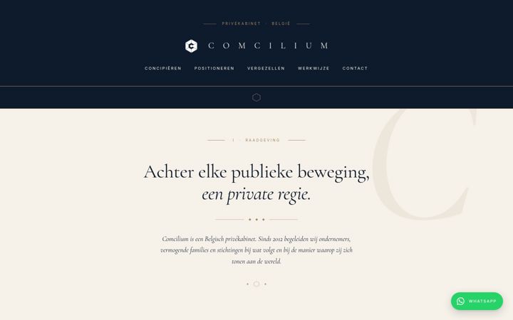 Screenshot of comcilium.com