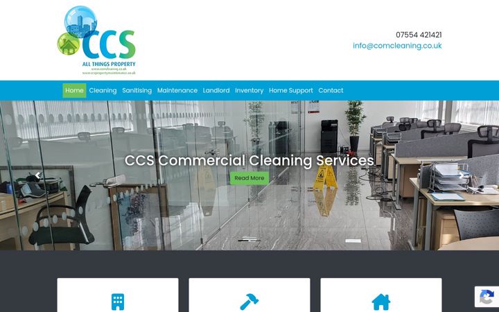 Ekrano kopija comcleaning.co.uk