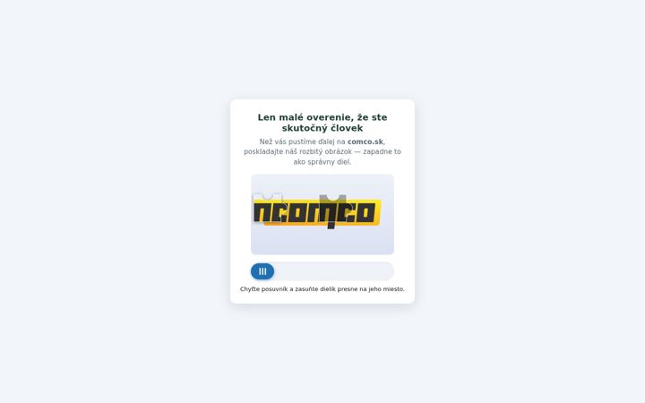 Screenshot of comco.sk