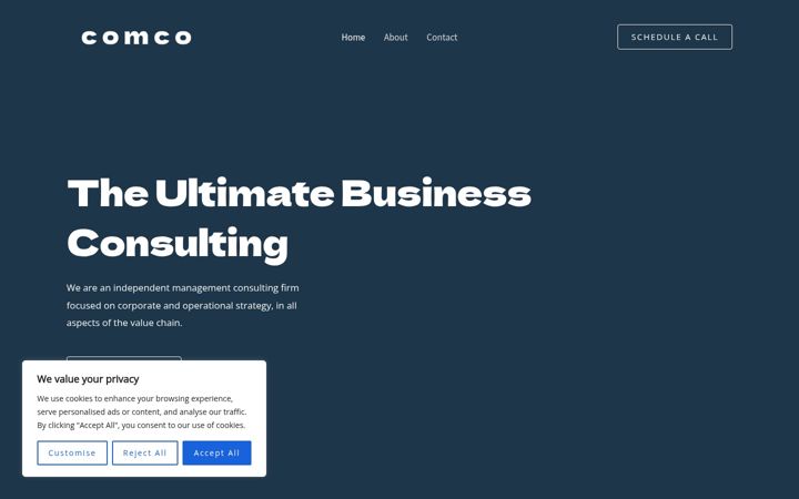 Screenshot of comcoconsulting.com
