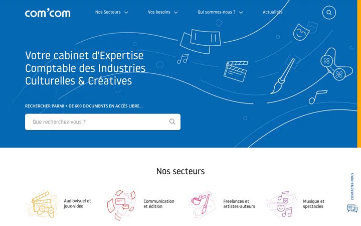 Screenshot of comcom.fr
