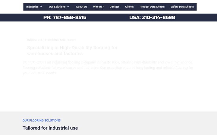 Screenshot of comcorco.com