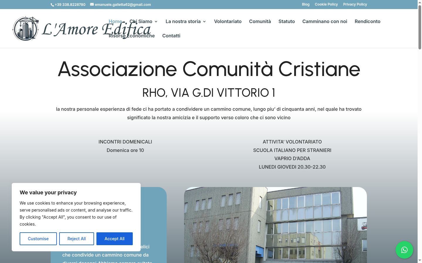Snimka zaslona bannera za privolu prikazanog prije bilo kakve interakcije