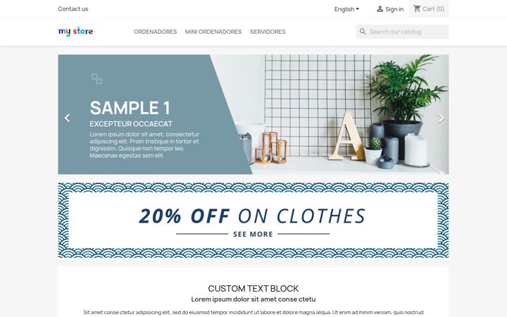 Screenshot of comcylshop.com