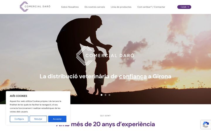 Screenshot of comdaro.com