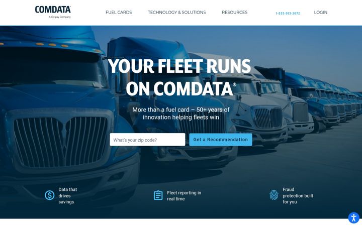 Screenshot του comdata.com
