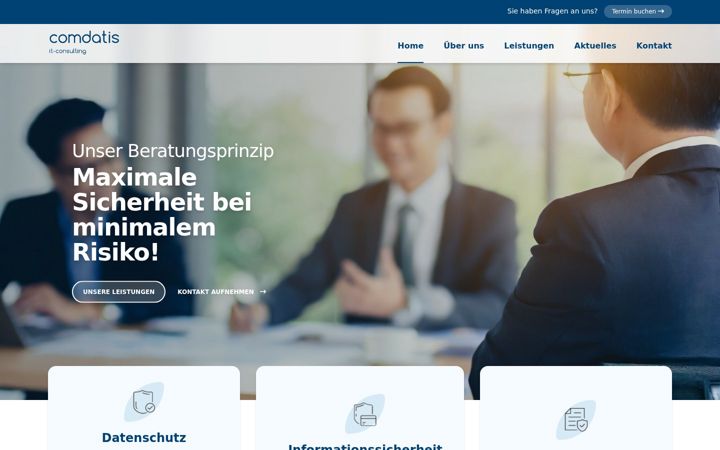 Screenshot of comdatis.de
