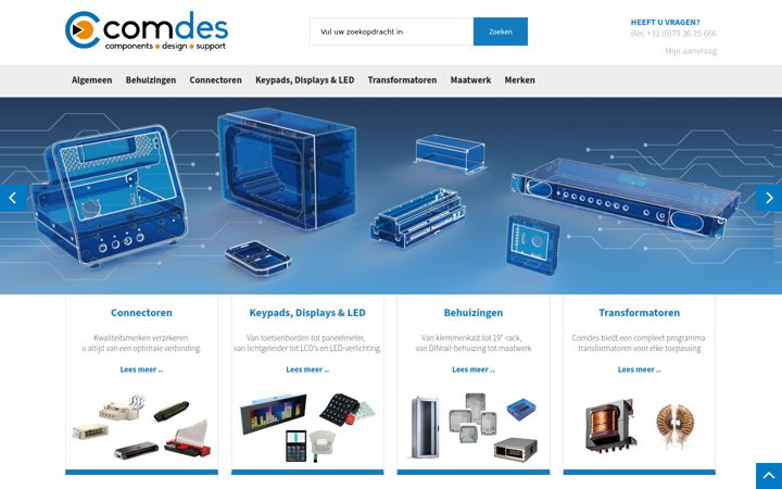 Screenshot of comdes.nl