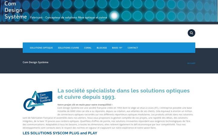 Screenshot of comdesignsysteme.com