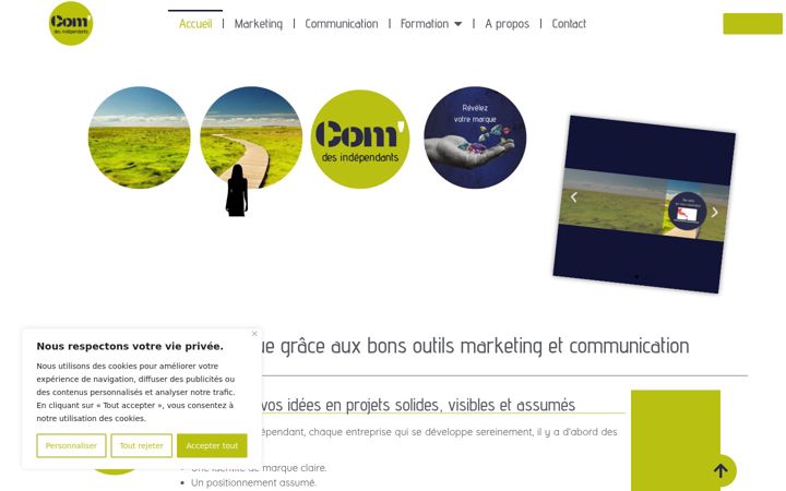 Screenshot of comdesindependants.com