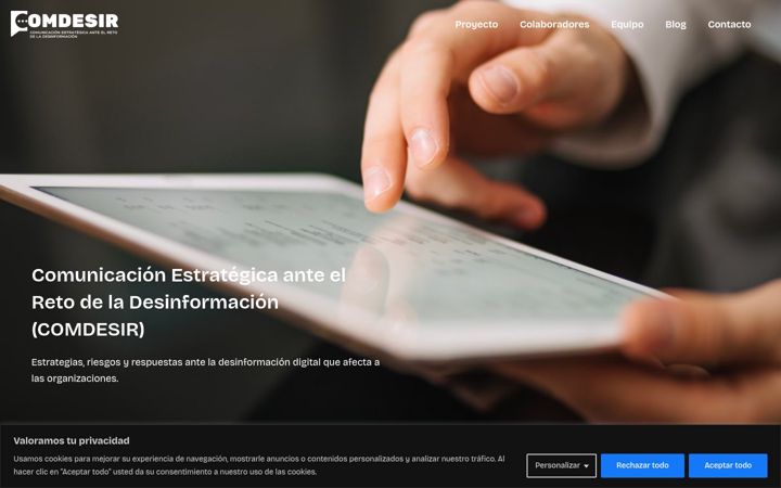 Screenshot of comdesir.es