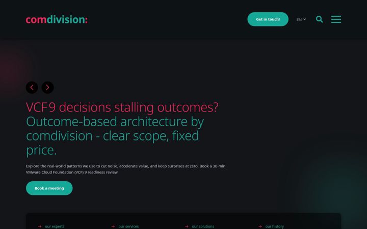 Screenshot of comdivision.com