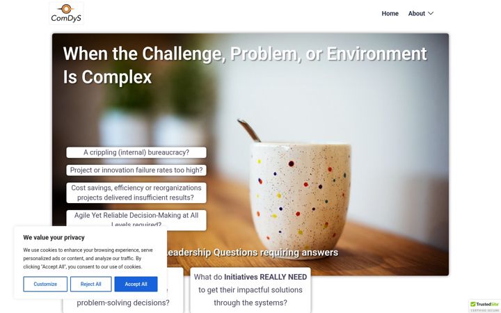 Screenshot of comdys.com