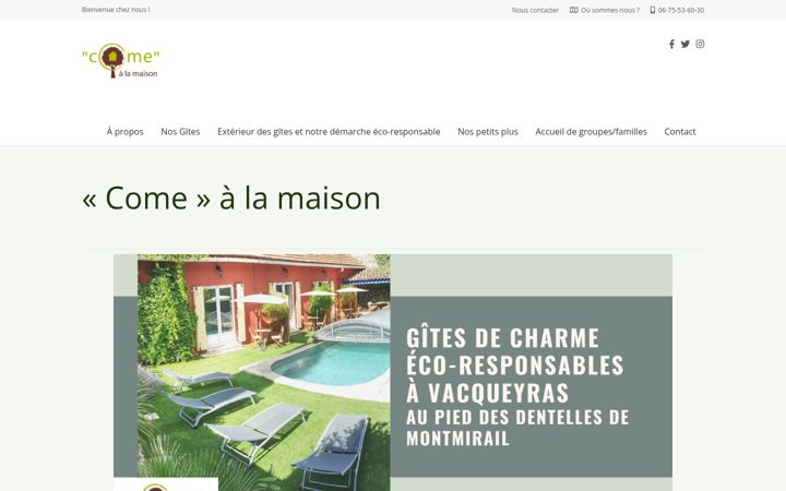 Screenshot von come-a-la-maison.fr