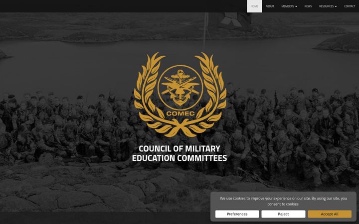 Screenshot of comec.org.uk