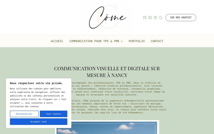 Screenshot von comecommunication.fr