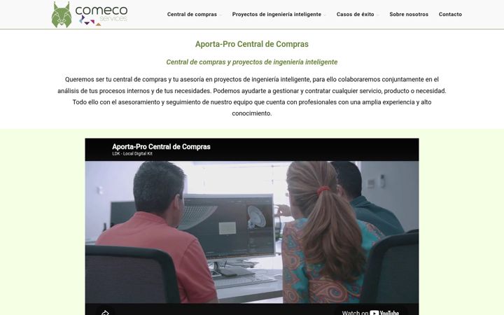Screenshot di comecoservices.es