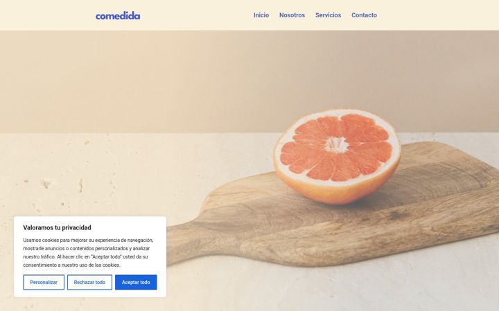 Screenshot of comedida-planes.es