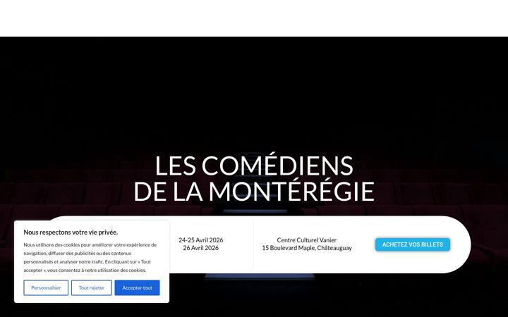 Screenshot of comediensmonteregie.com
