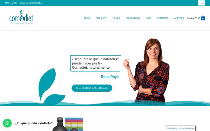 Screenshot of comediet.es