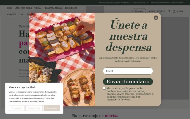 Screenshot di comediferente.es