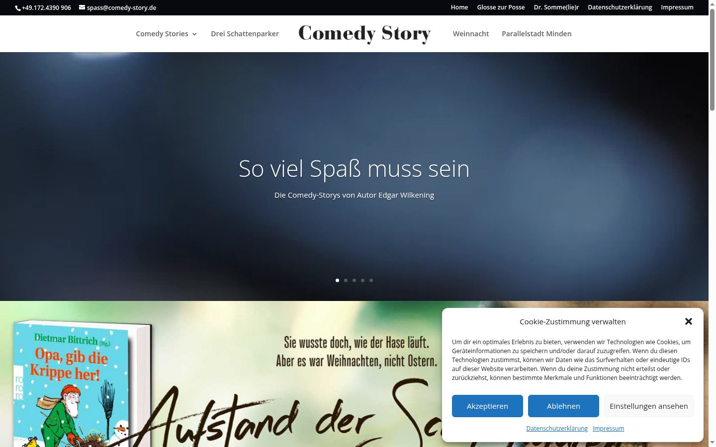 Screenshot tal-banner tal-kunsens muri qabel kwalunkwe interazzjoni