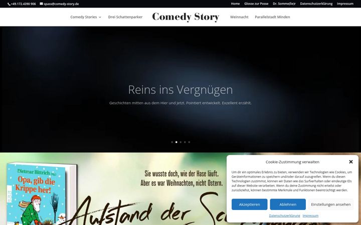 Screenshot of comedy-story.de