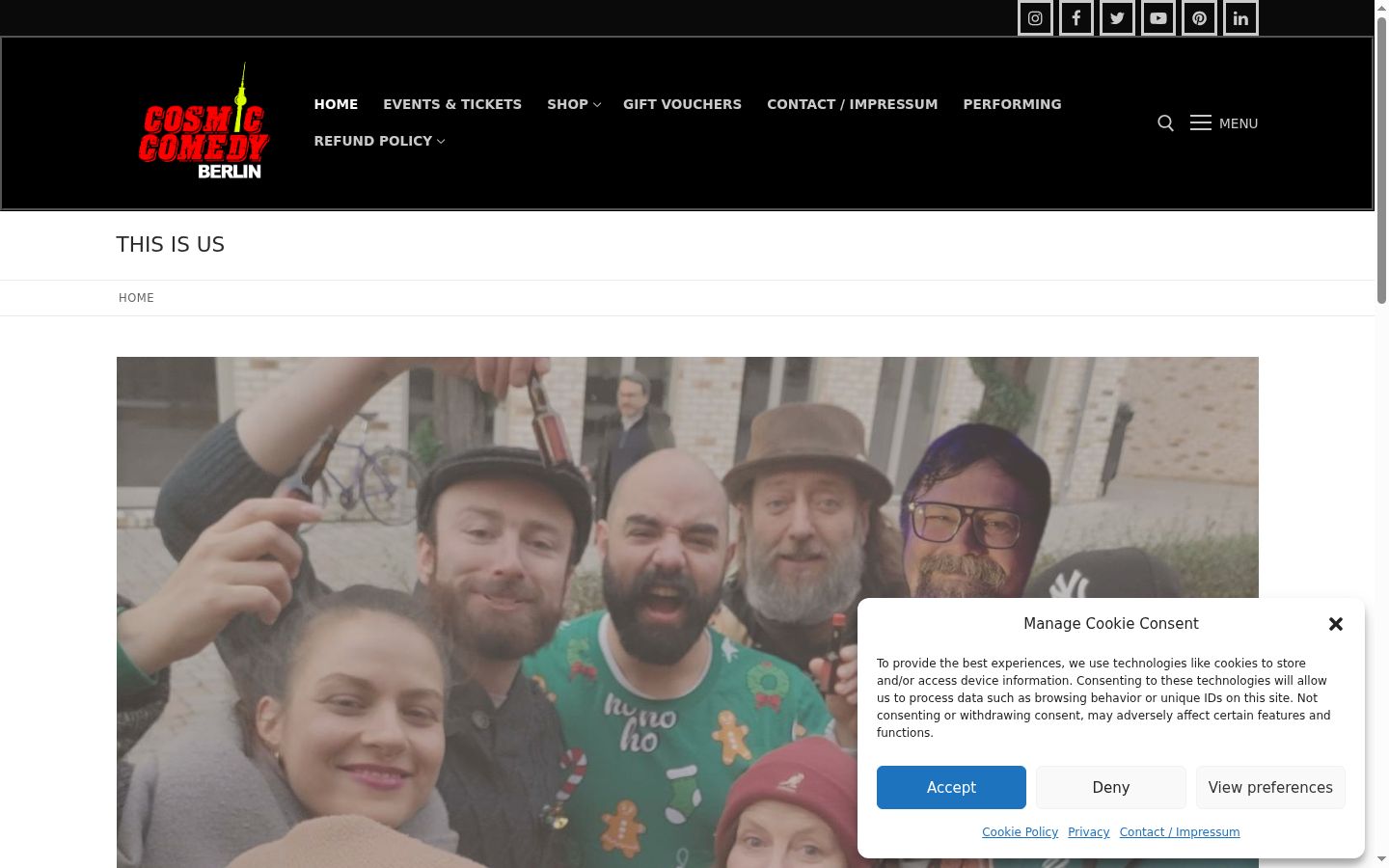 Screenshot tal-banner tal-kunsens muri qabel kwalunkwe interazzjoni