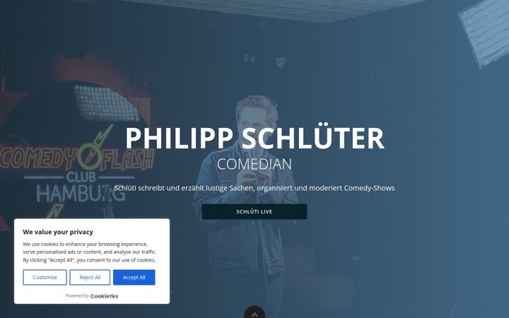Screenshot of comedyclubhamburg.fun